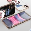 Cute Cartoon Panda Plating Phone Case for iPhone 11 13 15 Samsung Galaxy A52 Xiaomi Redmi 12C Note 10 Pro Oneplus Soft Smartphone Cover Cases