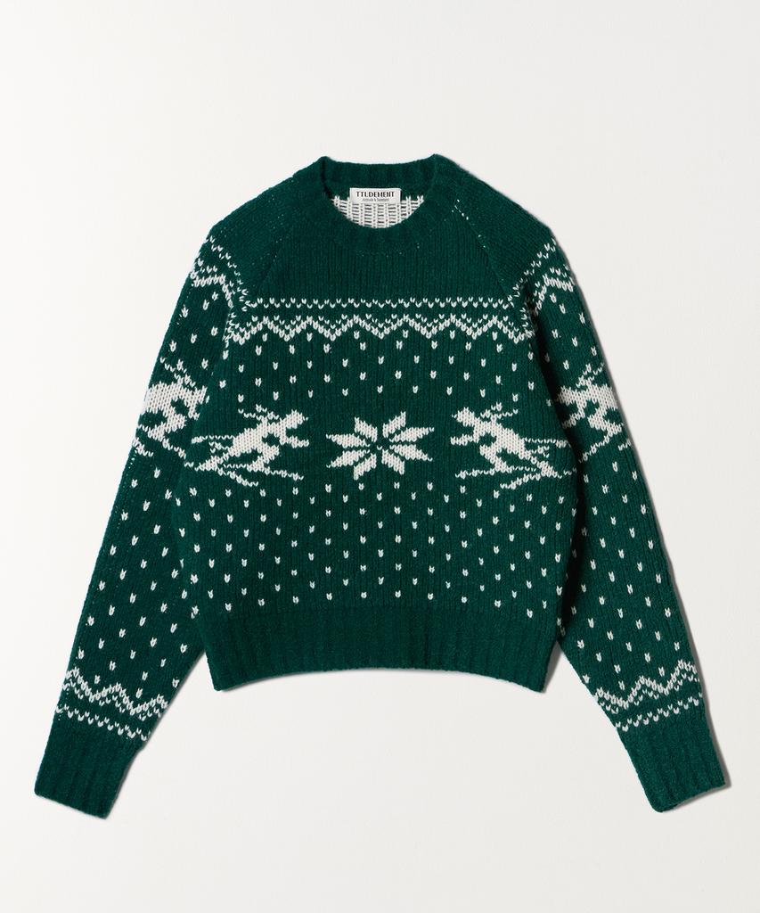 Tudument Winter Ski Knit Deep Green