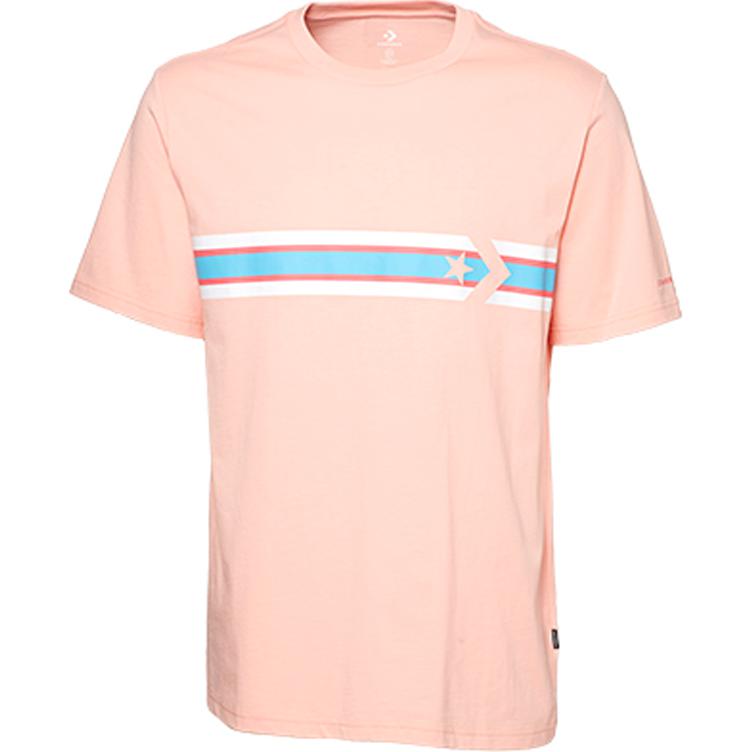 Converse Star Chevron T Shirt Men s Coral 10008547-A02 XL