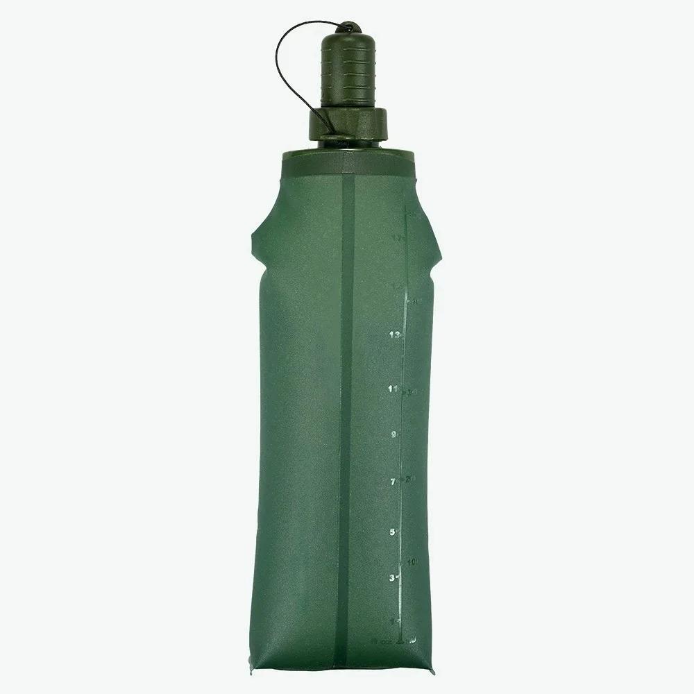 TPU Geländesport Outdoor Sport Formbare weiche Wasserflasche Faltbarer Wasserbeutel Trinkflasche Outdoor Wassereimer