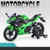 1/12 Kawasaki Ninja 400 Alloy Diecast Motorcycle Model Vehicle Collection Sound & Light Off Road Autocycle Toy Car Model