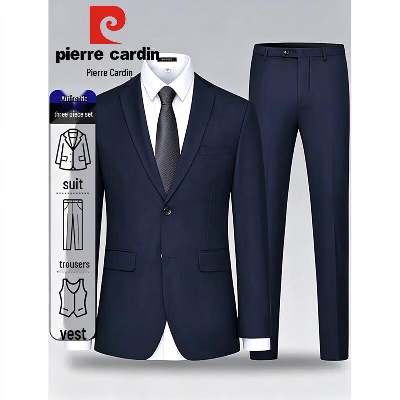 Pierre Cardin Men's Slim Fit Business Suit Set