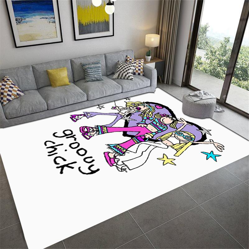 2025 New Groovy Chick Carpet Rug for Living Room Bedroom Home Sofa Decoration,Kids Play Non-slip Floor Mat52