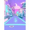 Classic Abstract Aesthetics Wall Art 80s Neon City Street Steam Wave HD Oil On Canvas Posters And Prints Home Bedroom Decor Gift