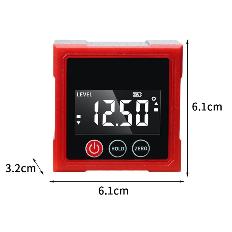 Magnetic Horizontal Angle Gauge Mini Slope Gauge Small Electronic Digital Tiltmeter Angle Measuring Instrument Angle Gauge