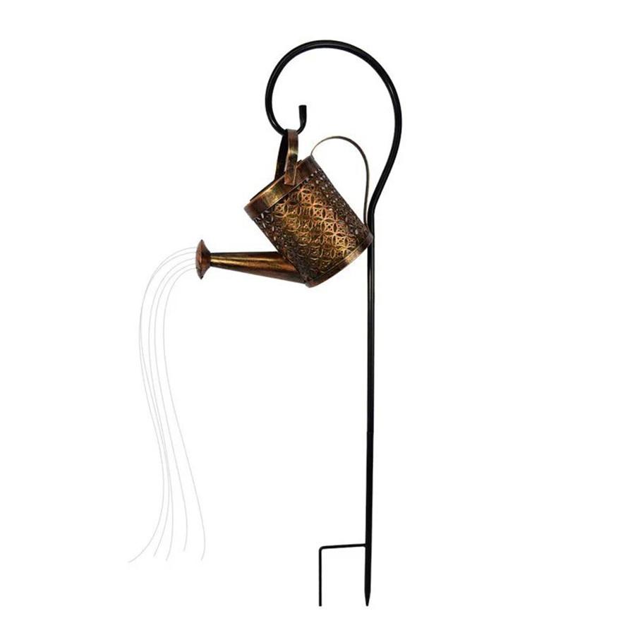 

Солнечные светильники для сада и газона, уличные декоративные светильники для чайников, водонепроницаемые, IP65, с установленной гирляндой для лейки теплый белый