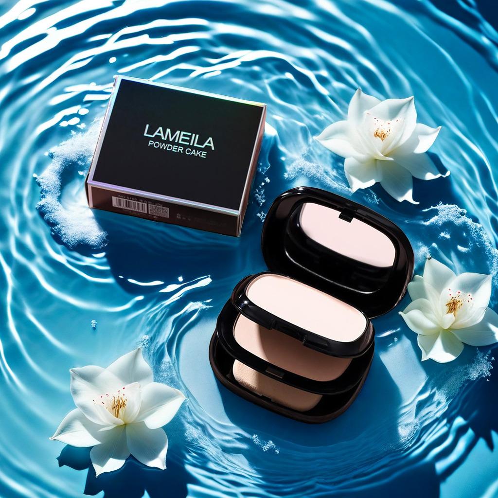 Wet and Dry Concealer Double Powder Ivory White Natural Color Permanent Oil Control Setting Flawless Foundation