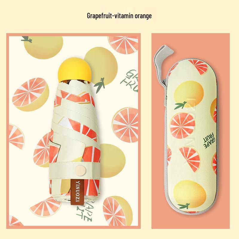 Compact Women's UV Protection Mini Umbrella - Dual-use for Sun and Rain