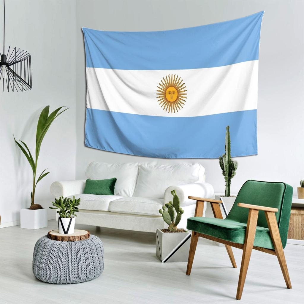 Coperta Decorativa Bandiera Argentina Resistente allo Sbiadimento per Camera da Letto, Dormitorio, Sfondo per Fotografia Live, Regalo Ideale