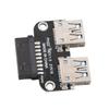 Plug and Play USB Extension Adapter Dual Port Dual USB 3.0 Port Adapter  Internal Expansion