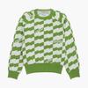 LECOQ GOLF Women'S Flag Pattern Boucle Windproof Sweater _Oliv Gq422Lkpo2