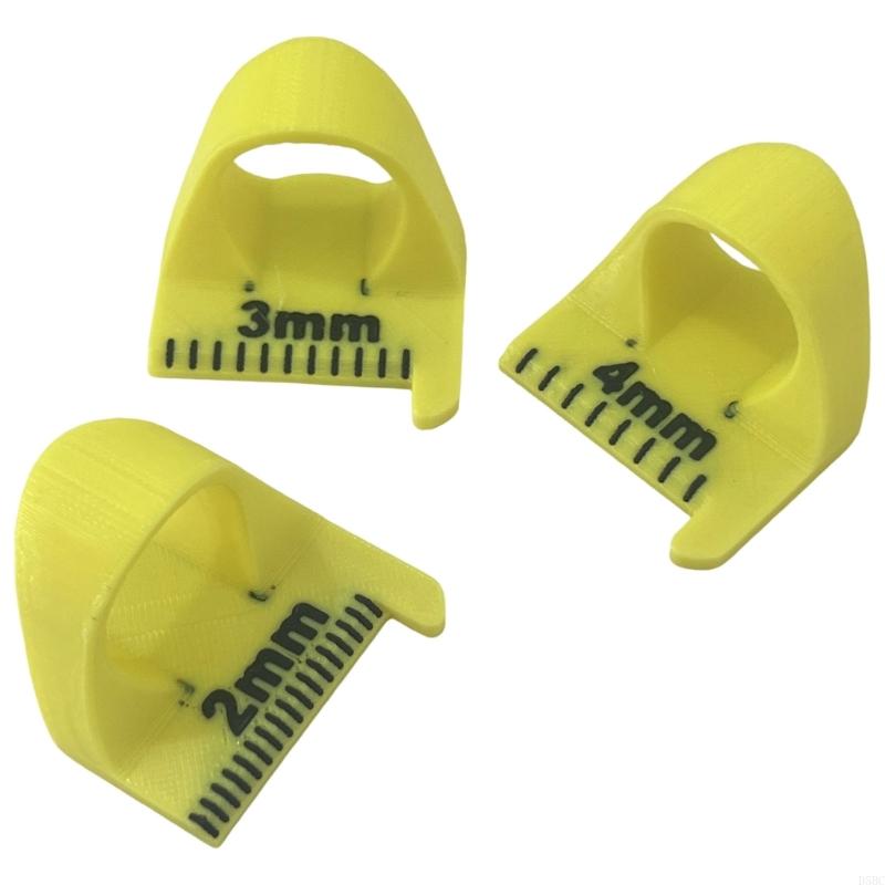 3Pcs Patchwork Quilting Measuring Tool Finger Sewing Ruler with Millimeter Scale