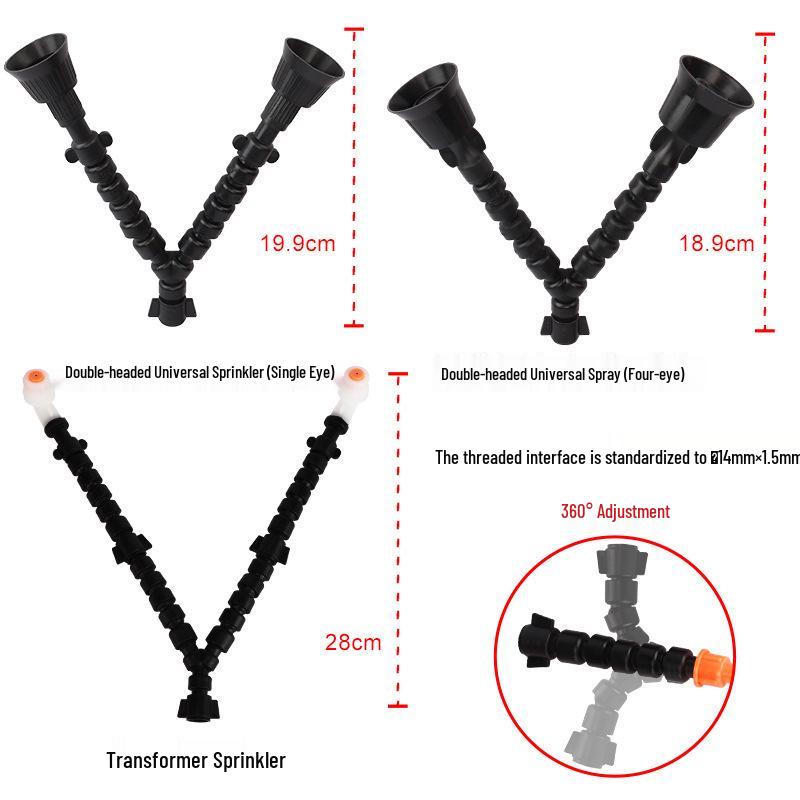 Universal Adjustable Sprinkler Nozzle - Plastic Atomization Accessories for Electric Agricultural Sprayers