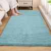 Thickened Bedroom Bedside Carpet Solid Color Flocking Bathroom Absorbent Floor Mat Bay Window Mat Children'S Climbing Mat Plush Foot Mat
