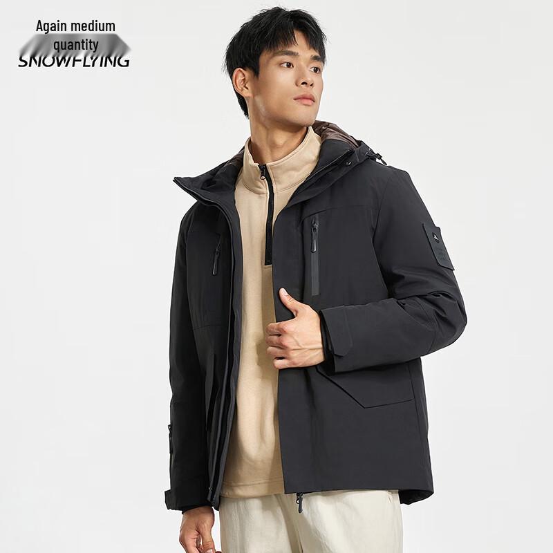 XueZhongFei Unisex Hooded Utility Down Jacket X40144422FX