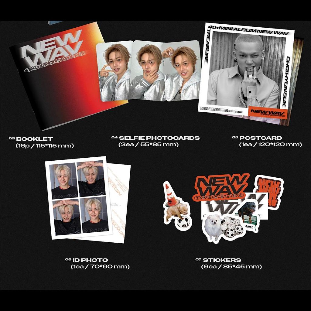 [Pre-order] TREASURE [NEW WAV] 4th Mini Album (RAW VER.) + Free Gift