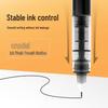 Deli S856 Quick-Dry 0.5 Black Rollerball Pen for Students - Full Needle Tube, Water-Based Ink