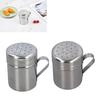 2PCS Stainless Steel Salt & Peppers Set Professional S Shape P Shape Seasoning Bottle with Handle Dishwasher Safe