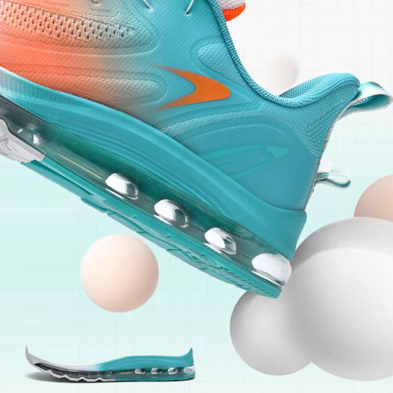 Fashion Men's  Casual Sneakers with Rotary Buckle & Full Air Amortization Tennis Shoes Breathable Running Shoes for Men