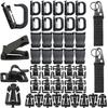 Set of 42pcs Attachments for Backpack/ Bag/Backpack Clip Strap Set, Locking D, Straps, Management