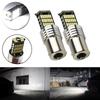 2Pcs 12V LED Reversing Lights Fog Light Turn Signal Brake Lamp P21W BA15S 1156 7506 Xenon White 6500K 4014 45 PCS LED Chips