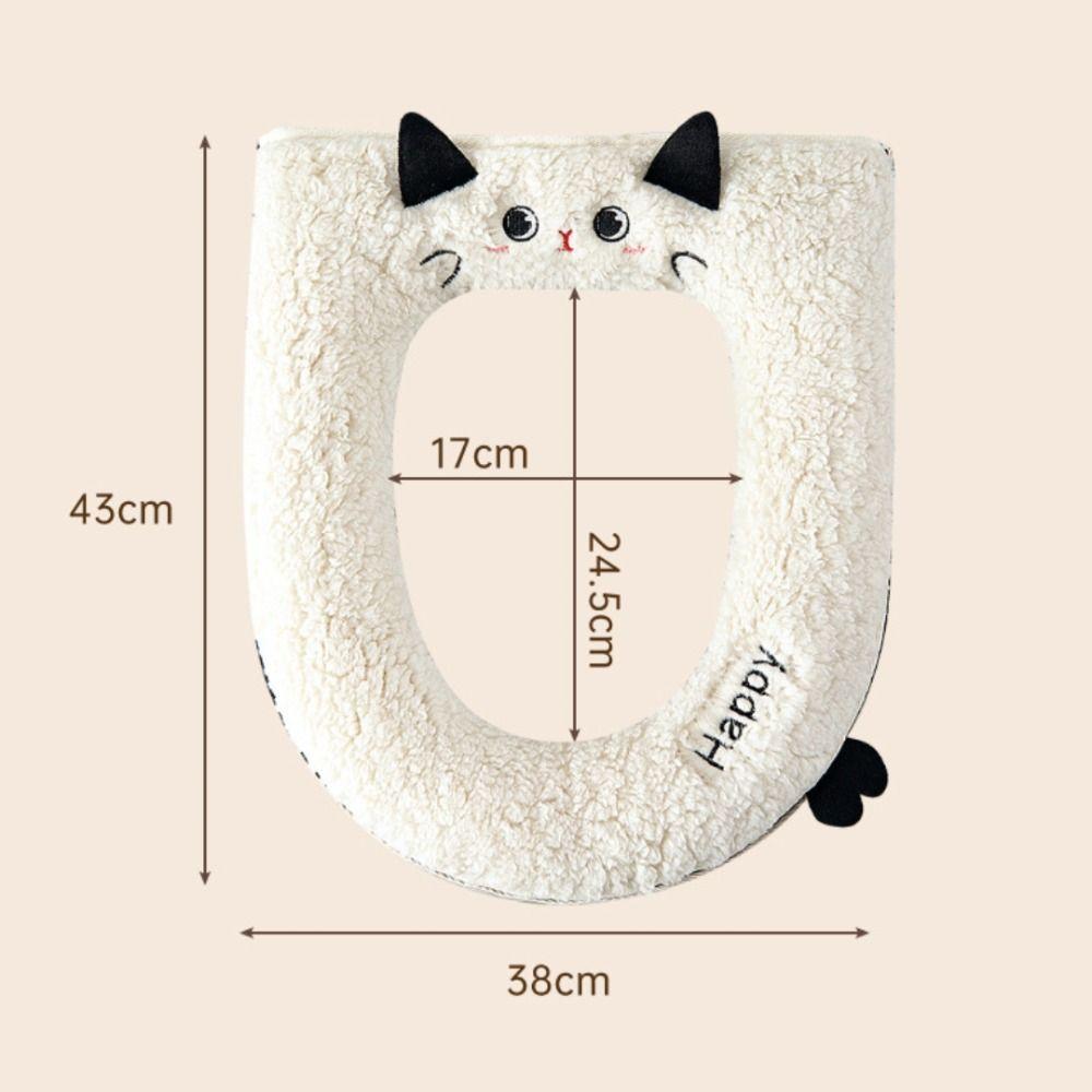 Soft Toilet Seat Cushion Cartoon Cat Toilet Seat Cover New Toilet Seat Pad  Universal