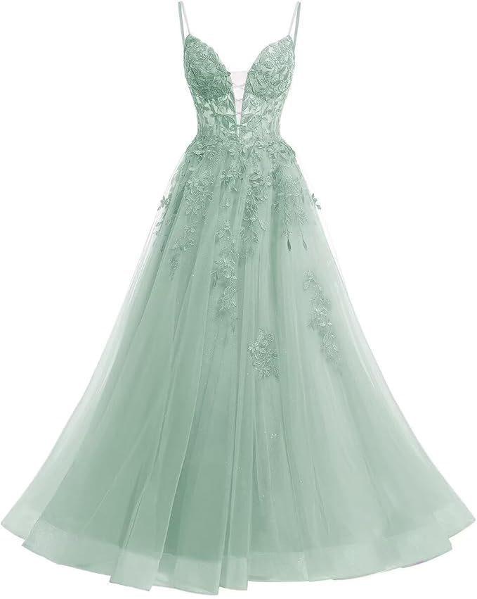 Evening Dress French Suspender Long Lace Fluffy Ball Dress Back Strap Dress Long Dress