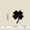 Minimalist Black Iron Four Leaf Clover Metal Wall Sculpture Home Bedroom Office Decor Good Luck Gift for Wedding Valentine's Day