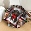1pc Christmas Dachshund Decorative Plate Umbrella with Plastic Handle,Suitable for All Seasons Home Travel Outdoor UmbrellaDD330