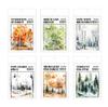 JIAMEI 20pcs/pack Birch and Pine series Retro Ins Forest Scenery Theme waterproof PET Sticker DIY Scrapbook Aesthetic Stationery