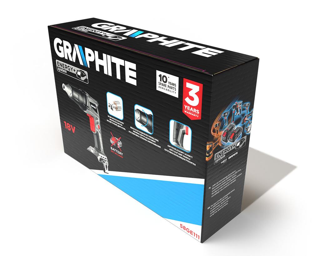 Energy+ 18V Cordless Screwdriver For Plasterboards Without Battery - T 58Ge111