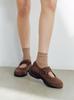 [Komorebi Museum] 2 Colors Handmade Cow Suede Mary Jane Sneakers KM300