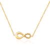 Fashion Trend Women's Bow Stainless Steel Necklace Versatile 18K Clavicle Chain