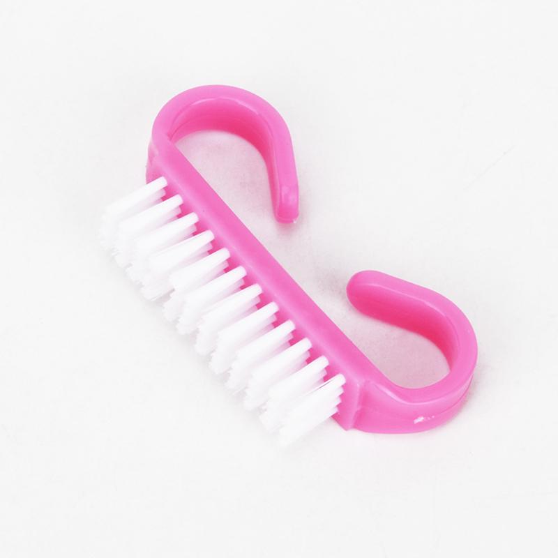 Top Cleaning Nail Brush Nail Art Plastic Soft Remove Dust Finger Care UV Gel Manicure Pedicure Tool Makeup Brushes Scrubbing