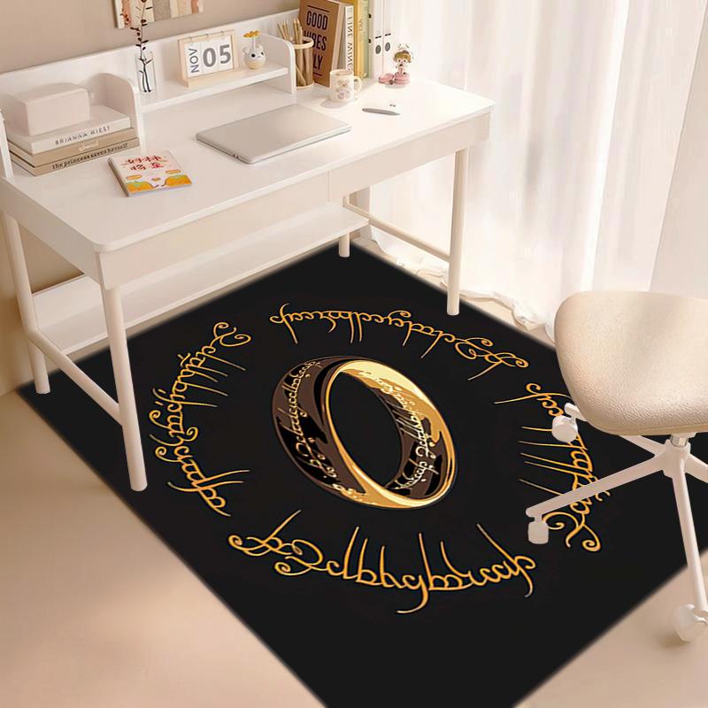 1PC Lord of the Rings Print Rug - home decoration Carpet For Living Room Bedroom Flooring Computer Chair Area Rug