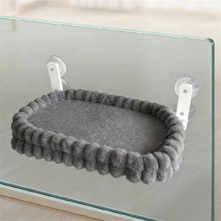 Letto per Gatti Caldo e Confortevole Design Sospeso con Ventosa Copertura Rimovibile Lavabile Struttura Robusta per Uso Interno