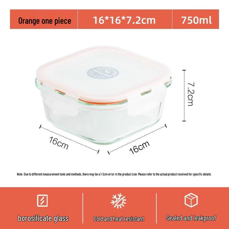 Camellia Round Glass Food Container