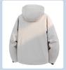Men's Windproof Waterproof Down Jacket: Teen Casual Hooded Solid Color Outerwear for Autumn and Winter