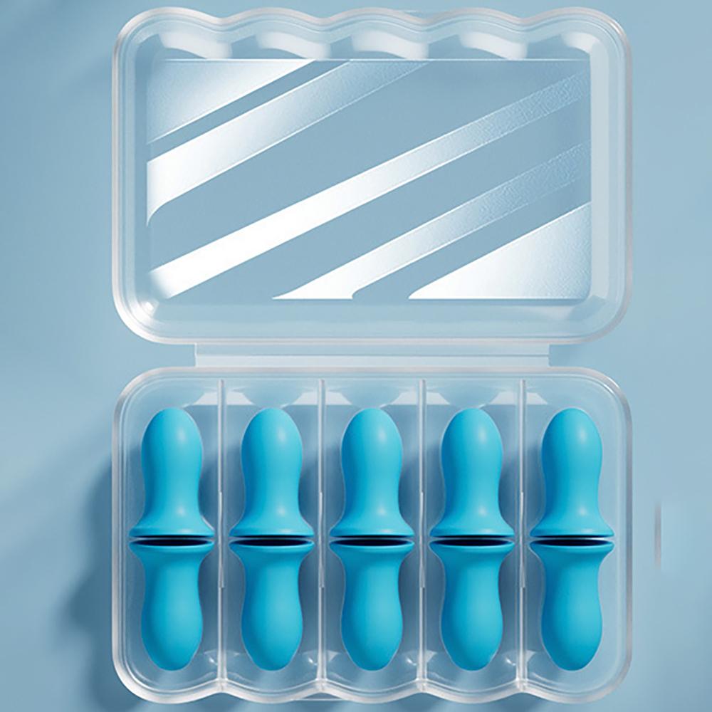 10Pcs Soft Sleep Ear Plugs Noise Reduction Sound Insulation Slow Rebound Earplugs Soundproof Anti-Noise Sleeping Aid Ear Care