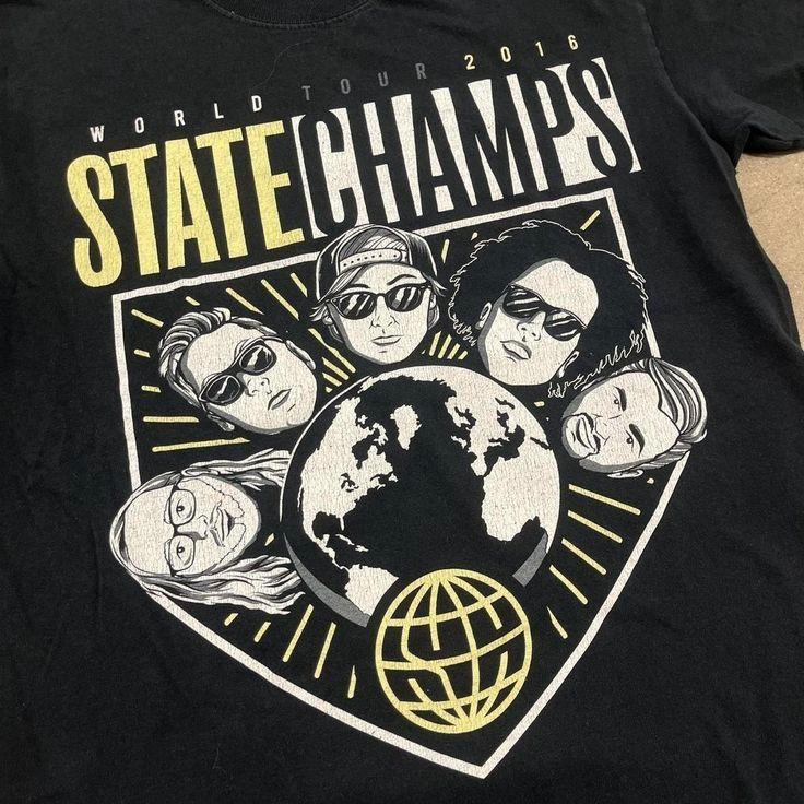 Black Vintage 2016 State Champs World Tour Music Tshirt SG272 Unisex T-Shirt XXXXL