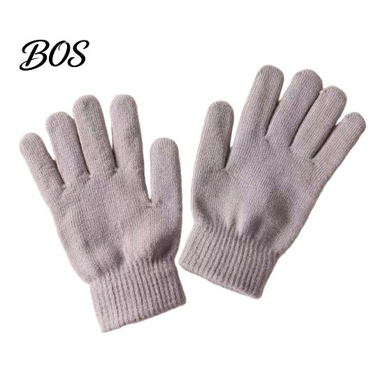 Heavy Duty Mountaineering Hand Protection Winter Thermal Gloves for Men Women, Thickened Velvet Lined Mittens, Knit Five Finger Cold Weather