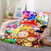 1Pc CookieKingdom Print Flannel Blanket, High quality Comfortable for All Seasons, Home Decor, Warmth and Comfort, Perfect for Christmas Gifts