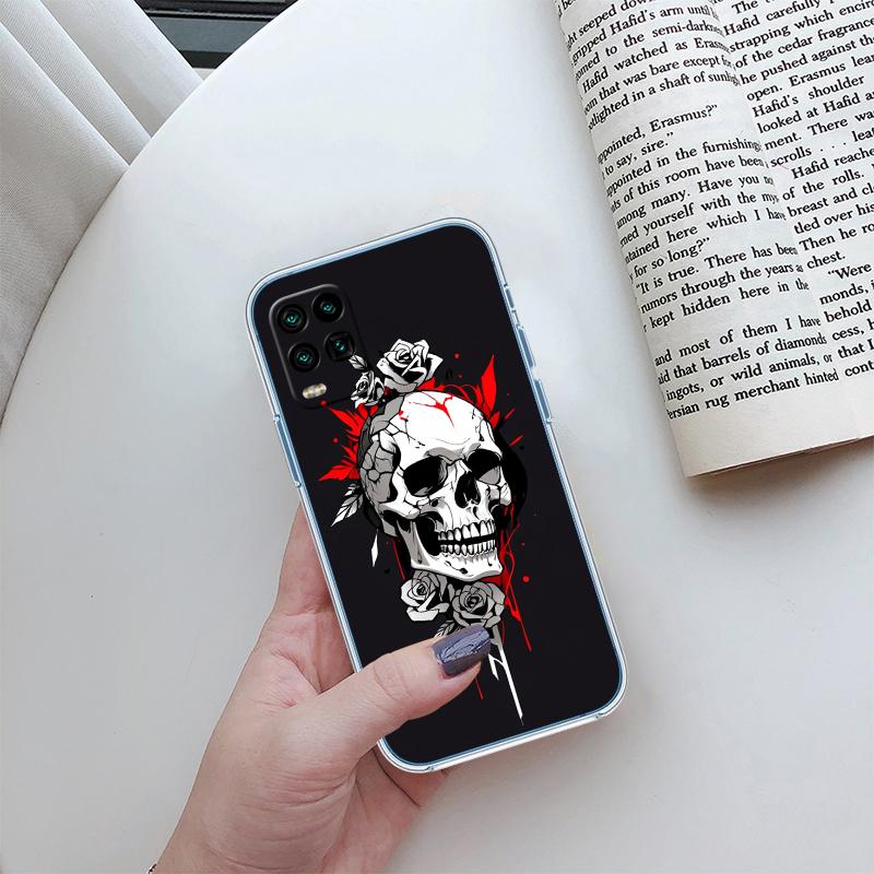 Skeleton Skull Transparent Phone Case for Motorola Moto G40 G04 G05 One Ace Action Fusion + Plus Hyper Macro Vision Zoom