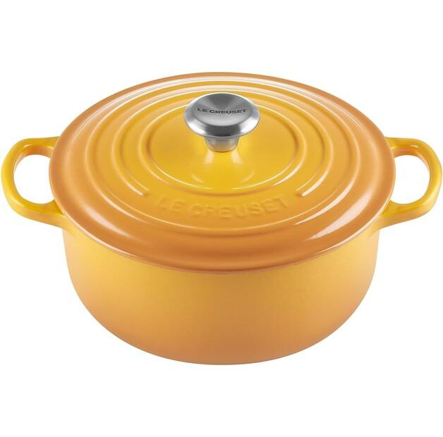 Чугунная жаровня Le Creuset Signature круглая 20 см нектар 2,4 л (21177206724430)