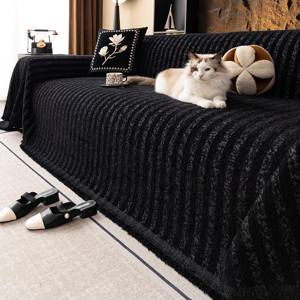 

Простой Утолщенный Шенилловый Чехол для Дивана Диванное Одеяло Подушка Защита от Царапин Кошек Моющееся Одеяло Диванное Полотенце Универсальное для Четырех Сезонов 180x130cm