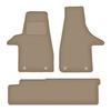 Dywaniki samochodowe welurowe tun: VW Transporter T6 Kastenwagen 2 Reihen (2015-2019) beige