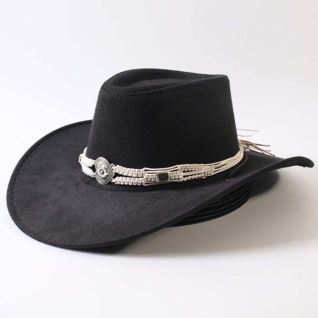 Popular European and American Classic Big-brimmed Western Cowboy Hat Men's and Women's Outdoor Fashion Anti-sun Cowboy Hat Jazz Hat