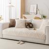Winter Sofa Cushion  Autumn And Winter New Rabbit Plush Seat Cushion Non-Slip Leather Sofa Cover Cloth Towel Cream Wind