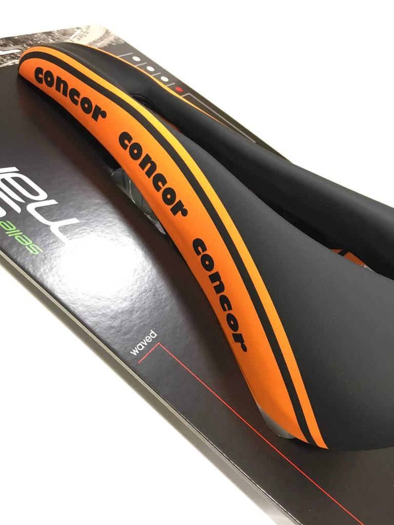 selle sanmarco Bicycle Road Bike Mountain MTB Saddle Concor Open Fit Dynamic Wide Black Orange 270MW001O 260x145mm