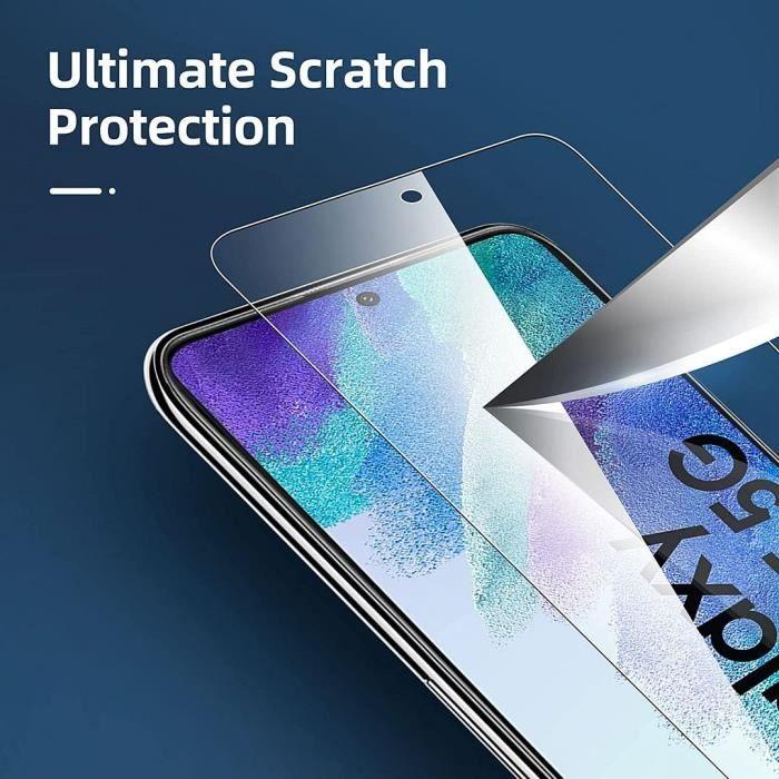 Pack 4 Verre Trémpé Pour Samsung S21 FE (6.4") Anti-Huile Anti Rayures Vitre Protecteur Anti-Choc Protection écran